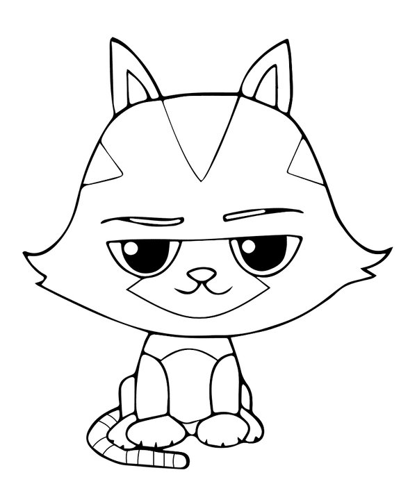 Coloring Page Gabby's Dollhouse Catrat