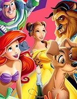 Plantilla de Coloreado Dibujo Disney
