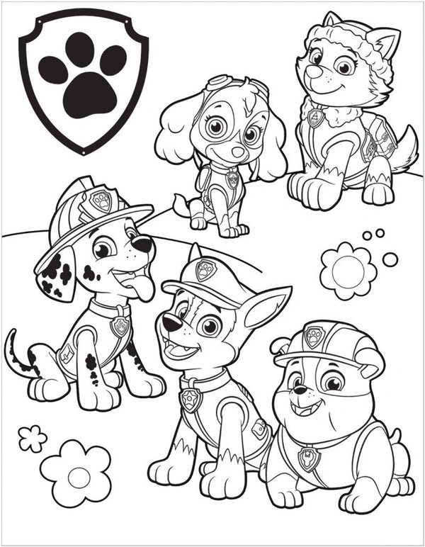 Paw Patrol Coloring Page