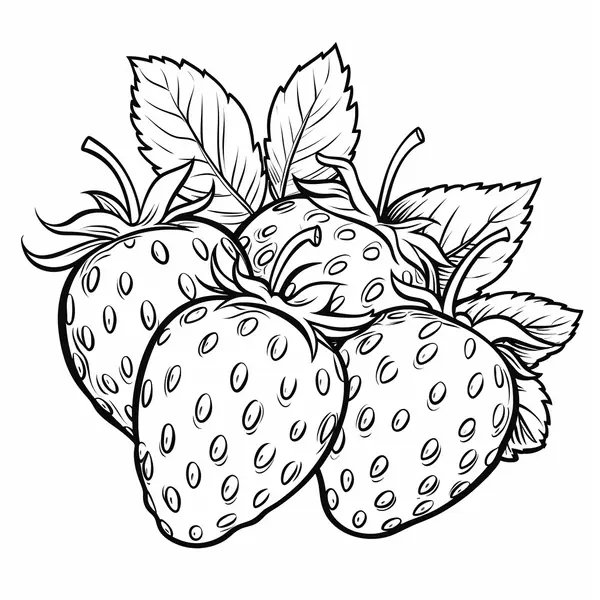 Coloring Page 4 Fresas