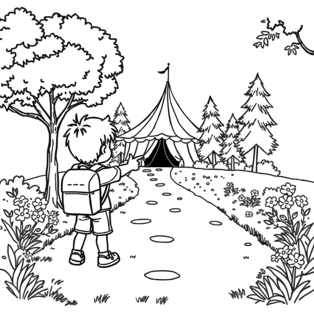Free Dora the Explorer Cartoon Outdoor Adventure Coloring Page