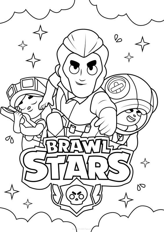 Affiche Brawl Stars coloring page for children