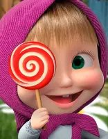 Masha and the Bear Coloring Page