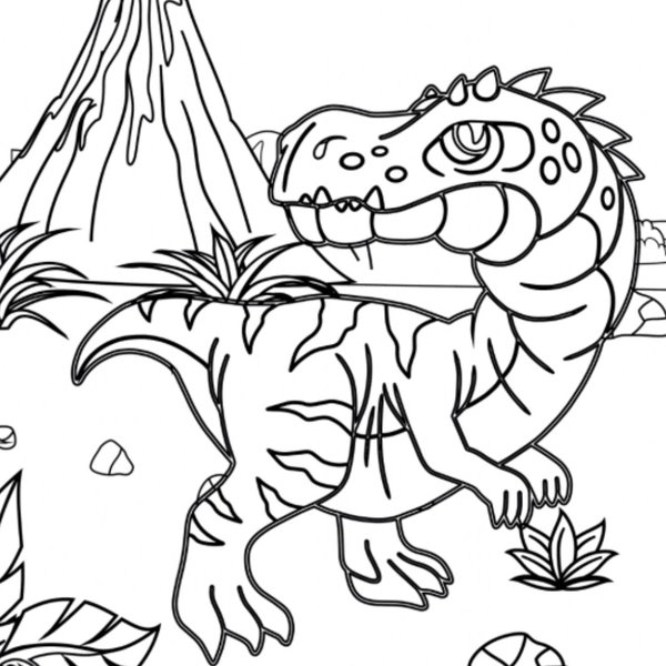 Coloring Page Giganotosaurus Dinosaur