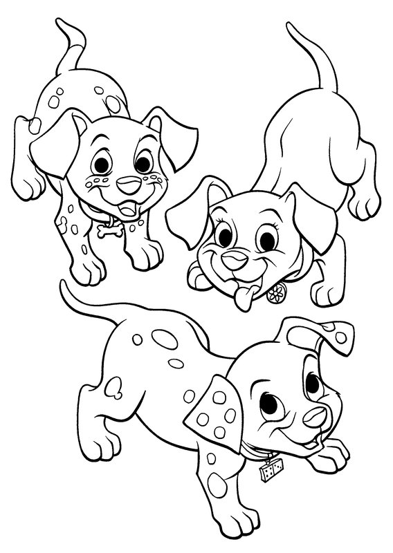 Dalmatian Puppy Coloring Page