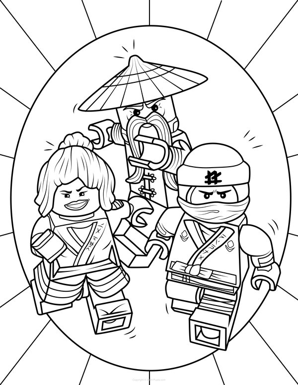 Ninjago Character Coloring Pages