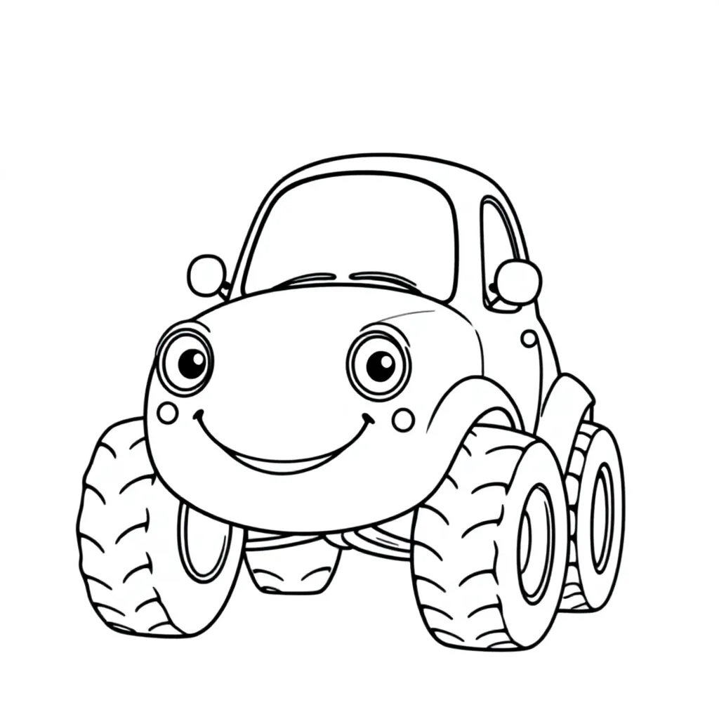 Cars coloring page for children