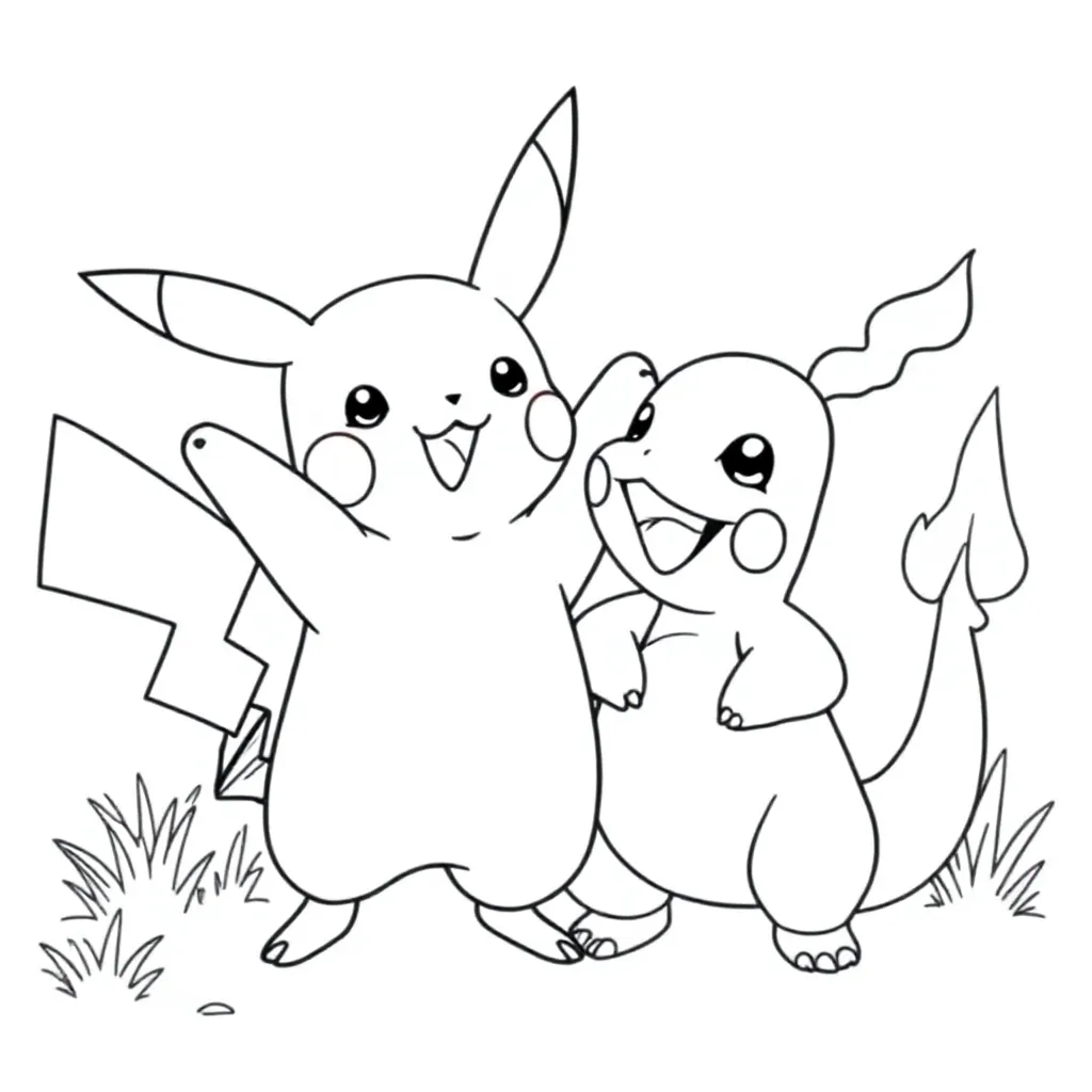 Free Pokemon Coloring Page for Kids