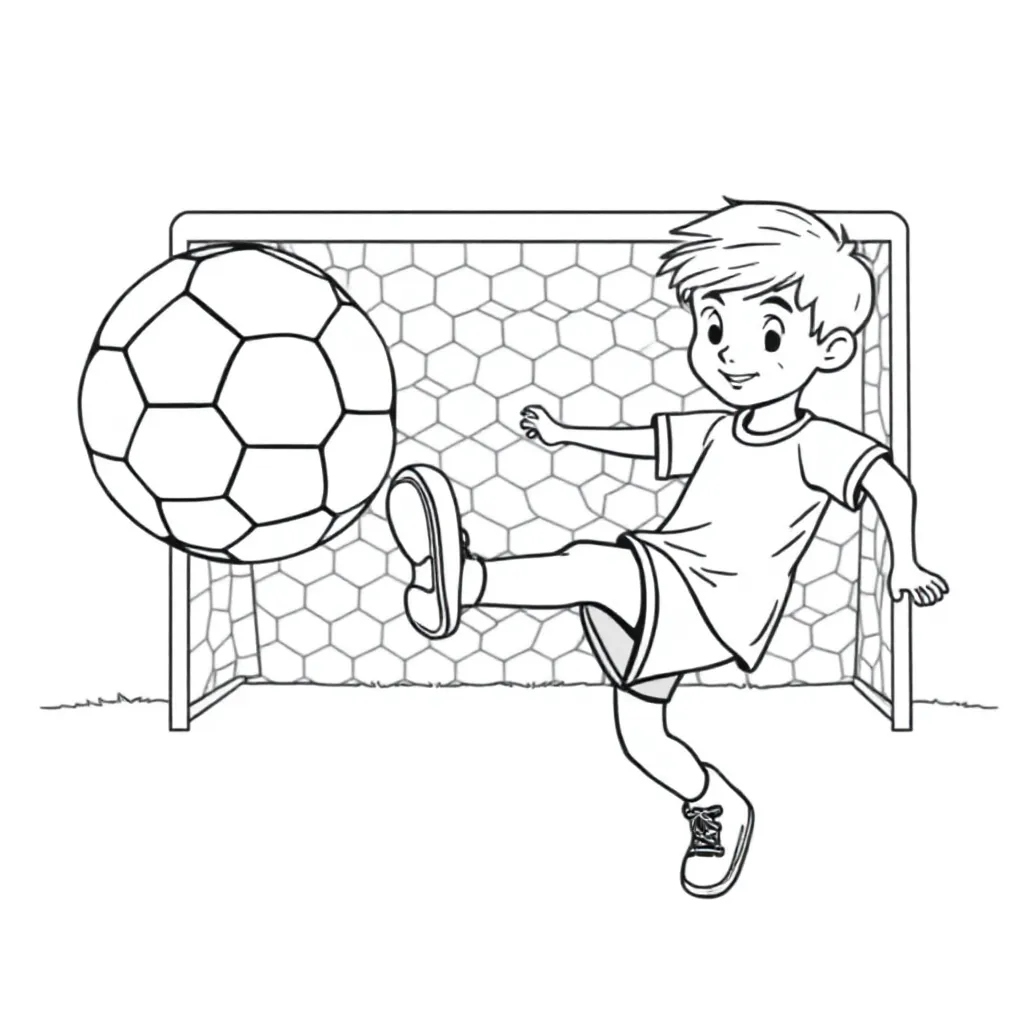 Free Football Coloring Page for Kids