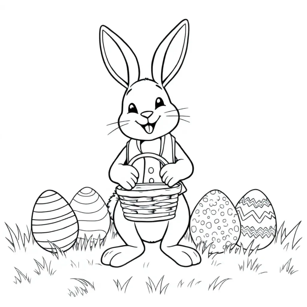 Free Easter Egg Coloring Pages for Kids