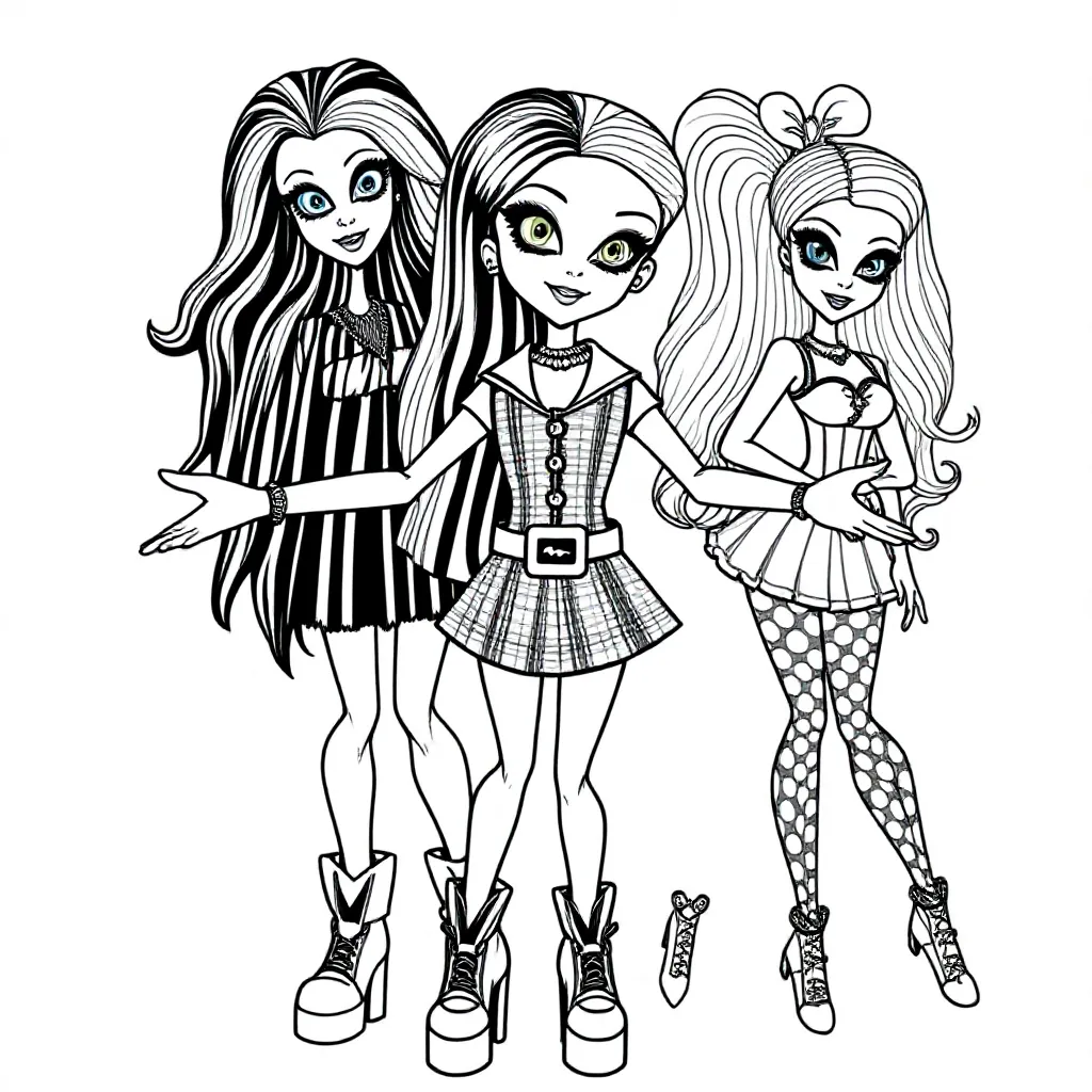 Free Monster High Coloring Page for Kids
