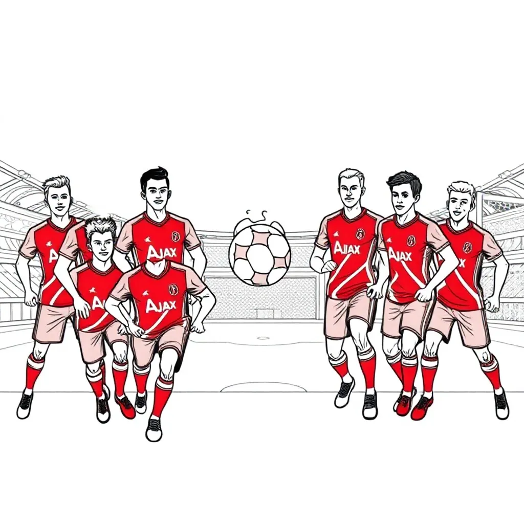 Free Ajax Final Team Coloring Page