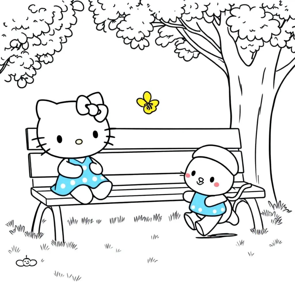 Free Sanrio Coloring Pages for Kids