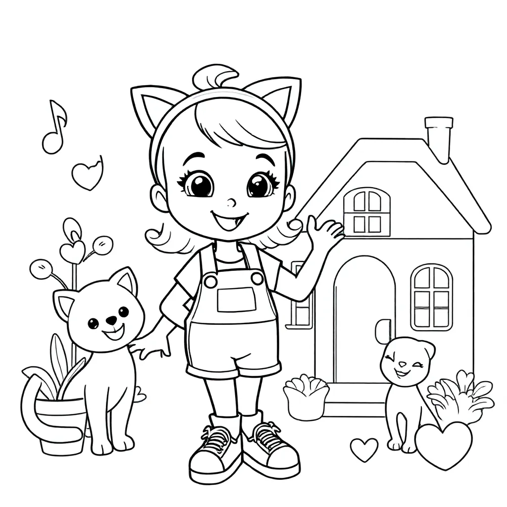 Childrens coloring page