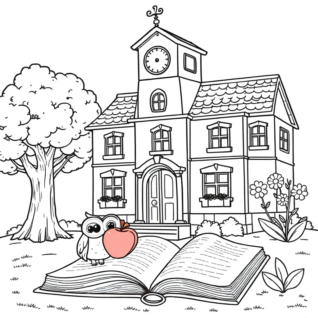 Free coloring page for CBS de Grünslach school.