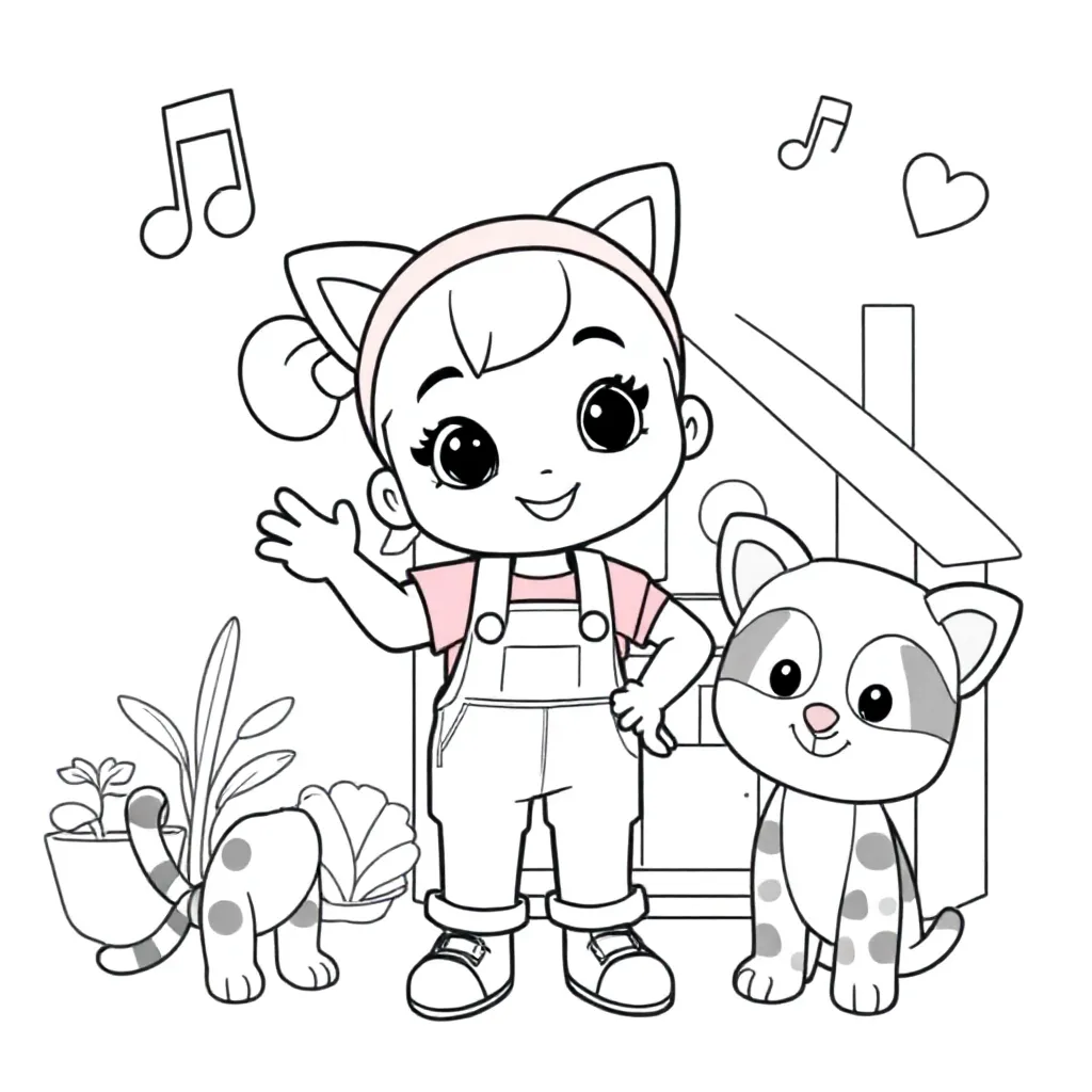 Free Gabby Coloring Page for Kids
