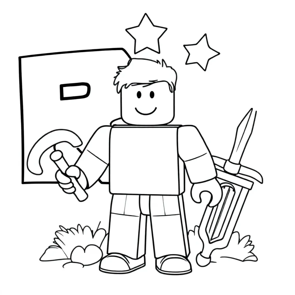 Free Roblox Coloring Pages for Kids