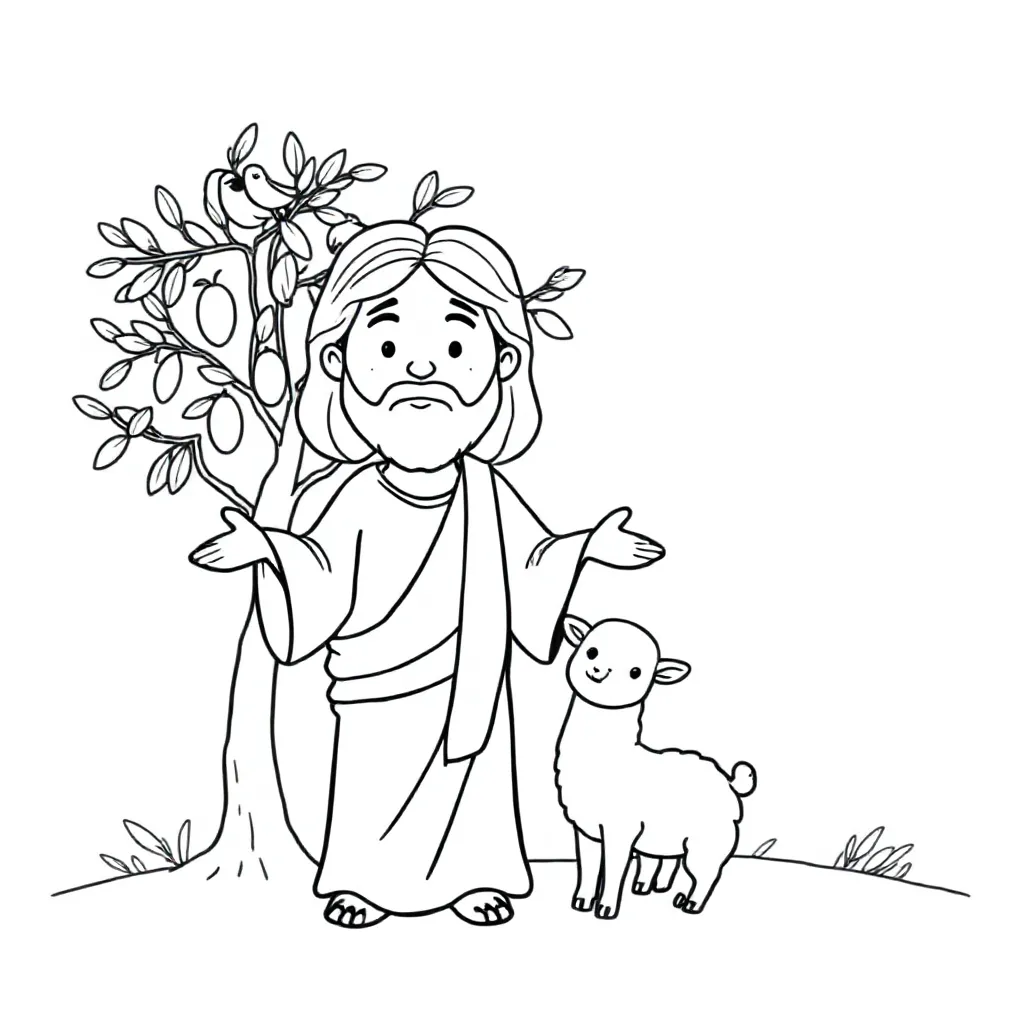 Free Christian Coloring Page Coloring Page for Kids