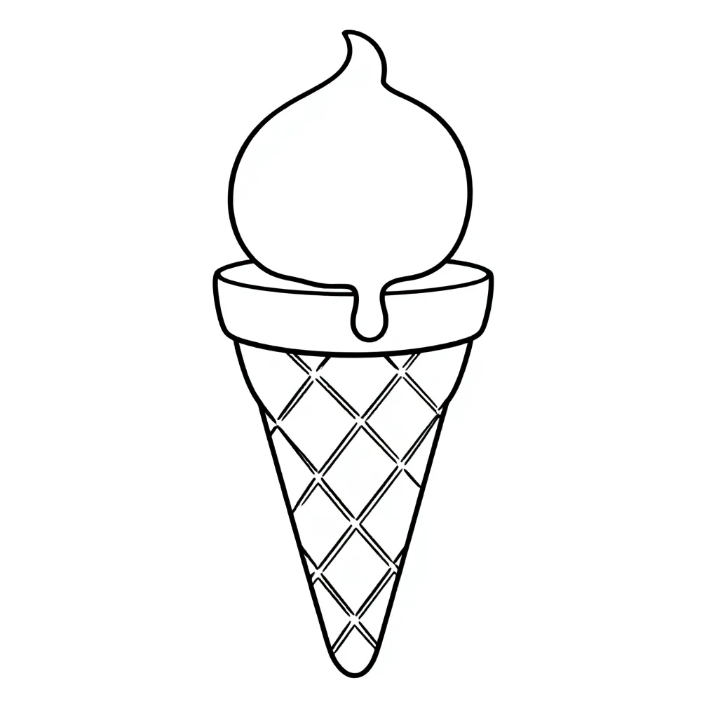 Kostenlose Eisschild-Malvorlage für Kinder