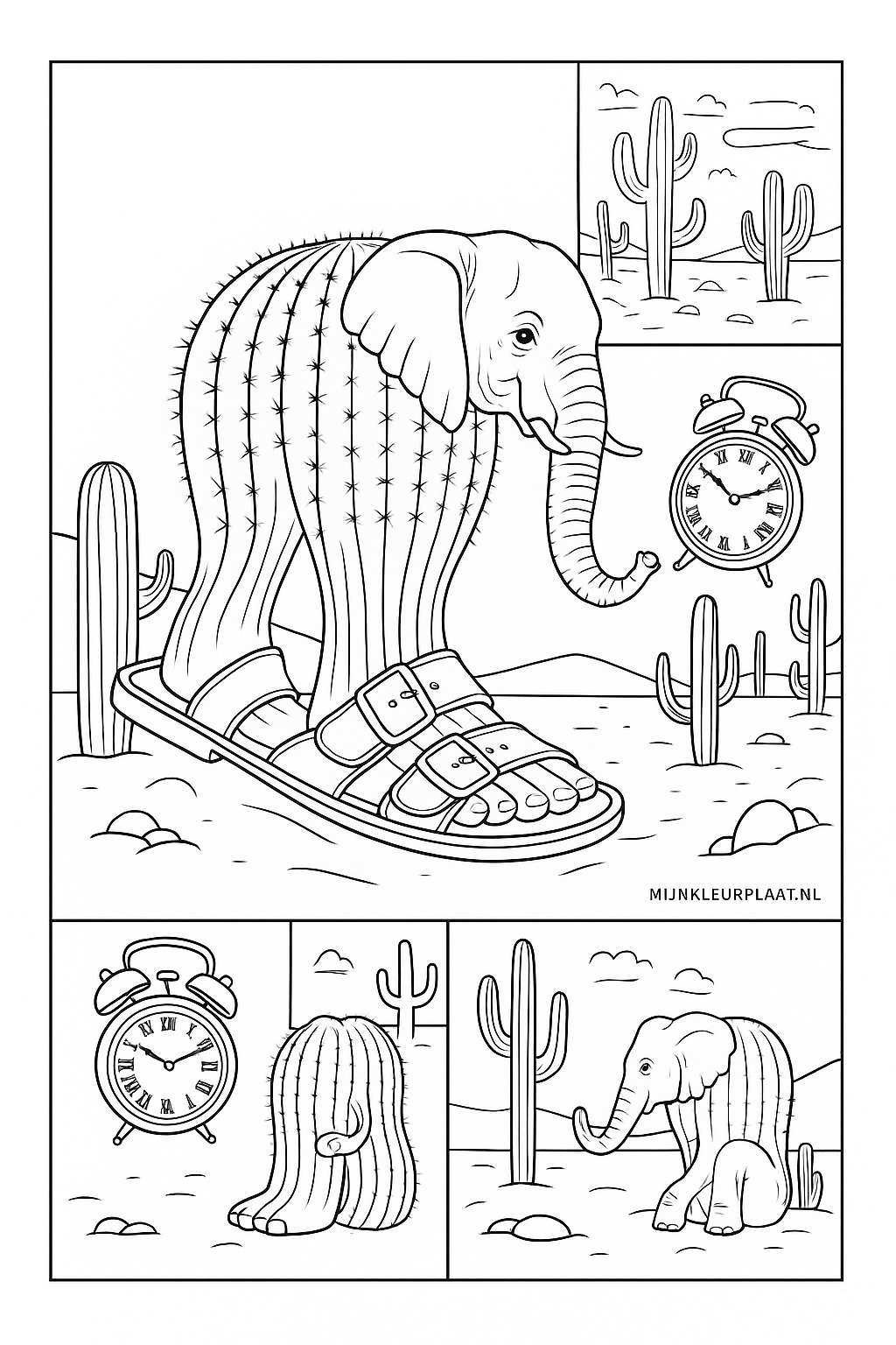 Free Lirilì Larilà Coloring Page - Variant 4 Coloring Page for Kids
