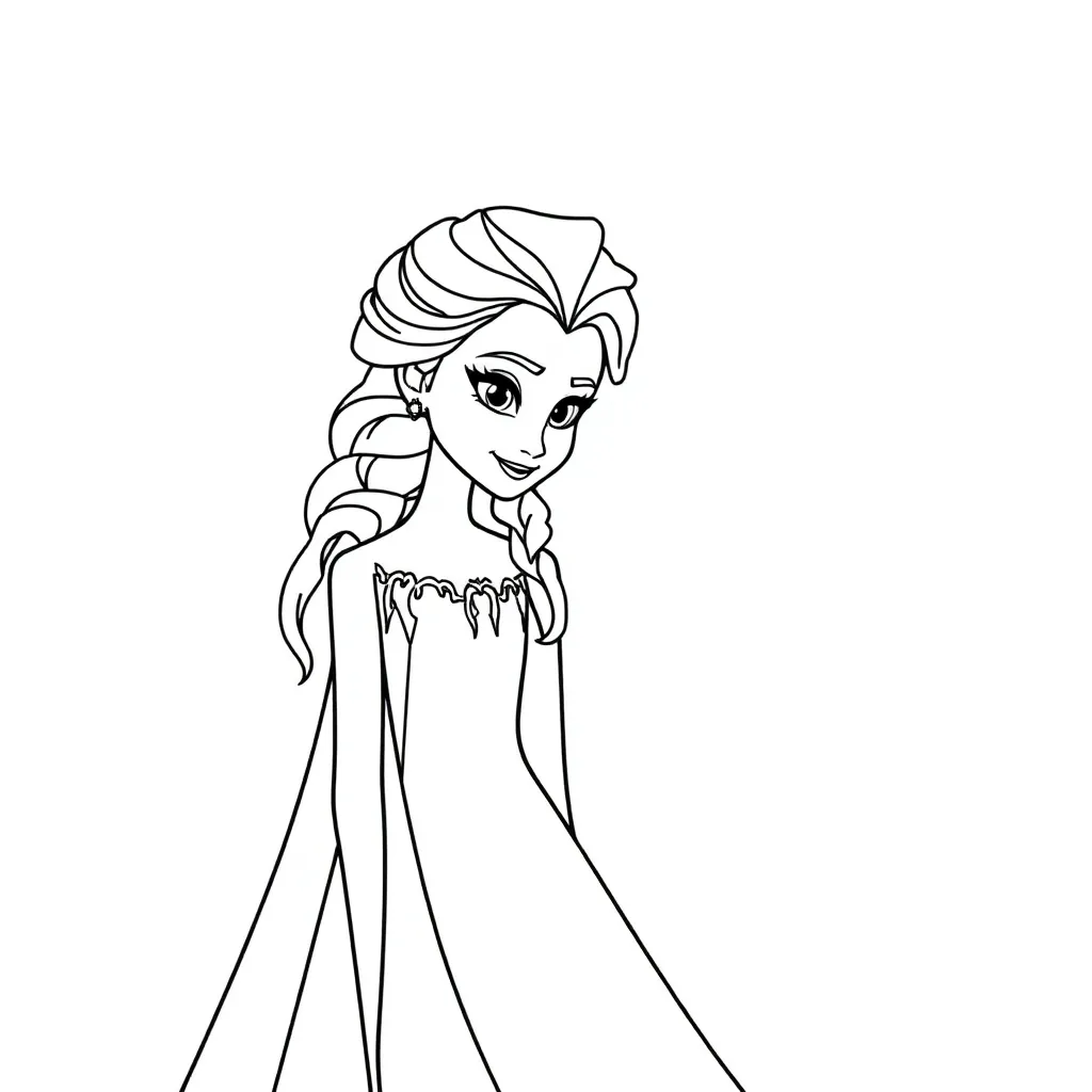 Frozen Sprookjes Avontuur Personages Fantasie coloring page for children