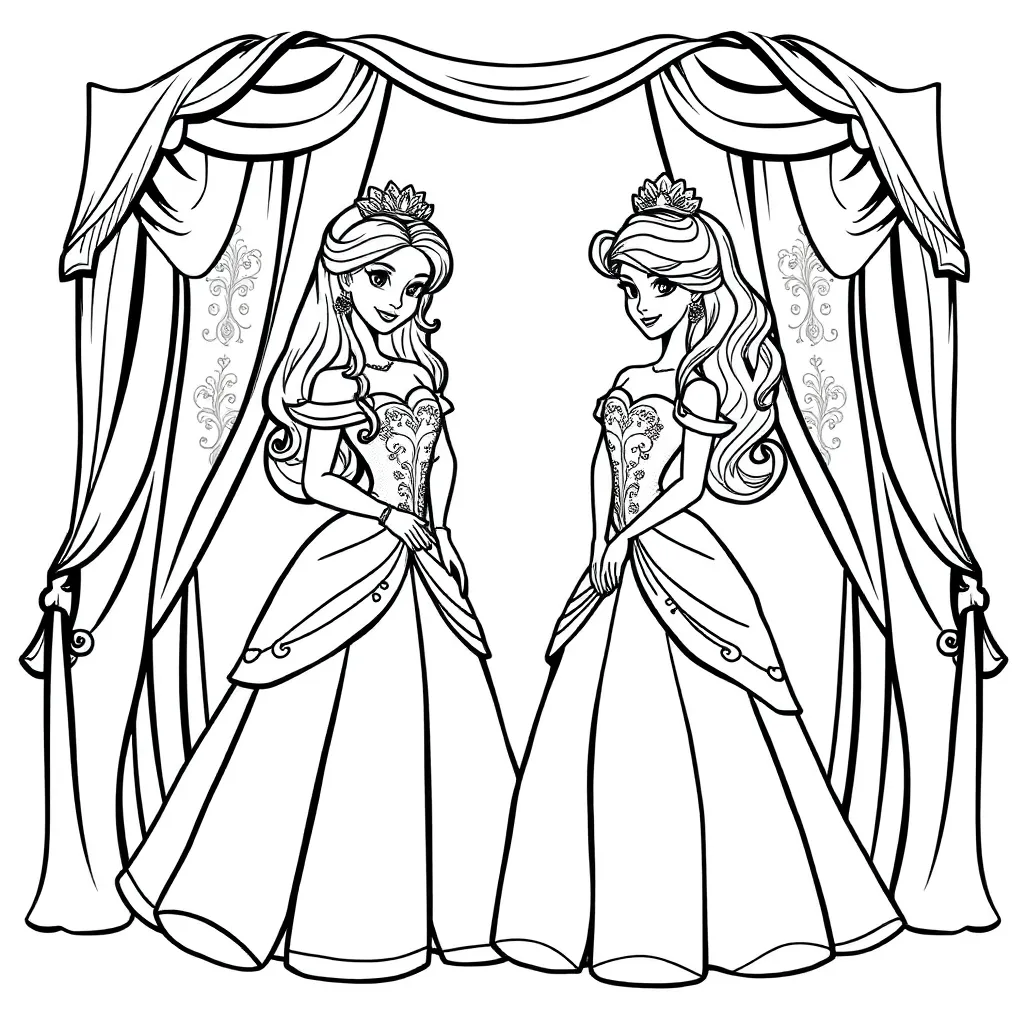 Frozen Prinsessen Sprookjes Disney Magisch coloring page for children