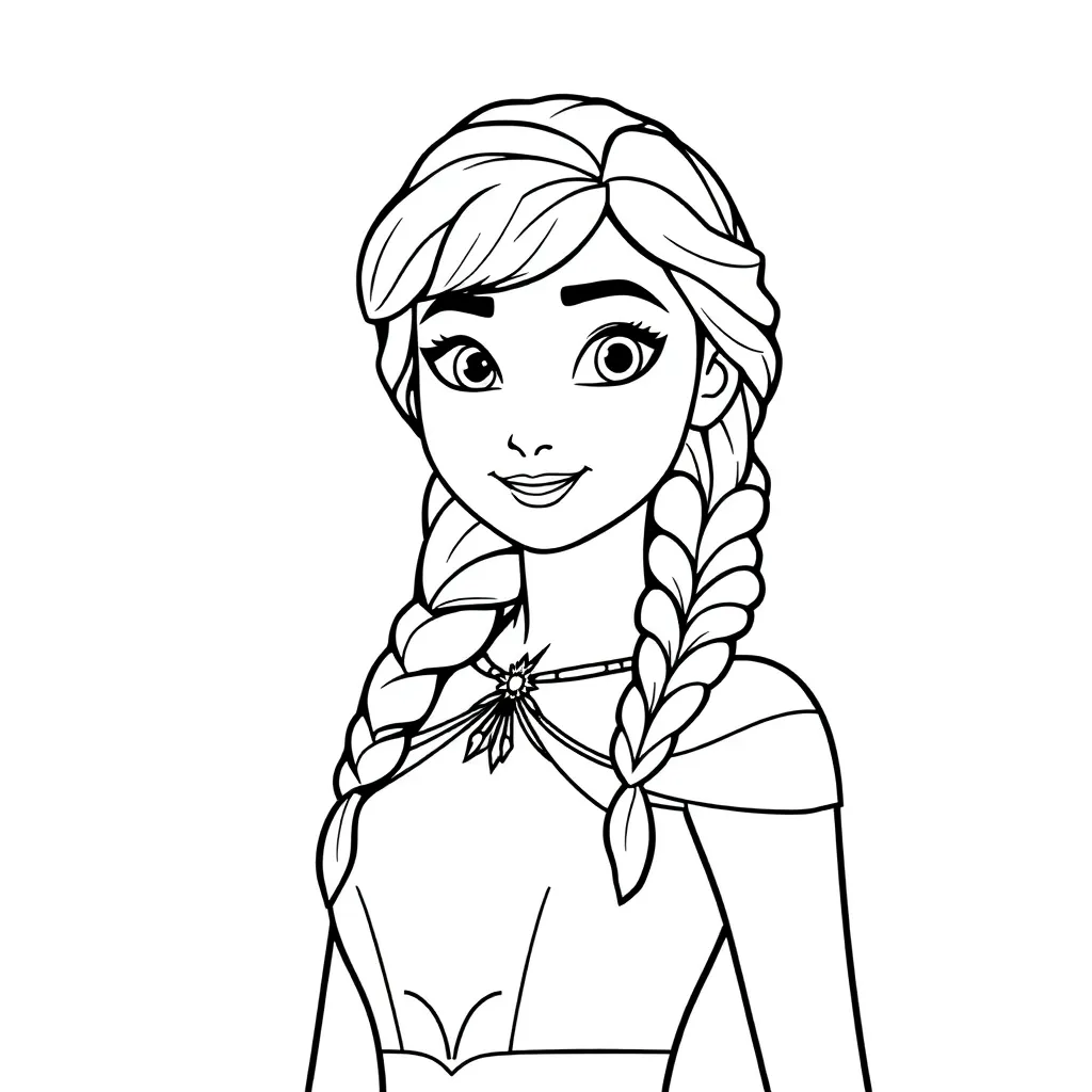 Frozen Winter Sneeuwpop Kinderen Samenwerking coloring page for children