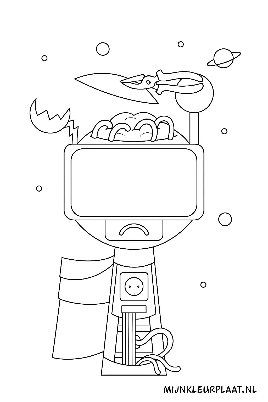 Free Sprunki Coloring Page - Variant 4 Coloring Page for Kids