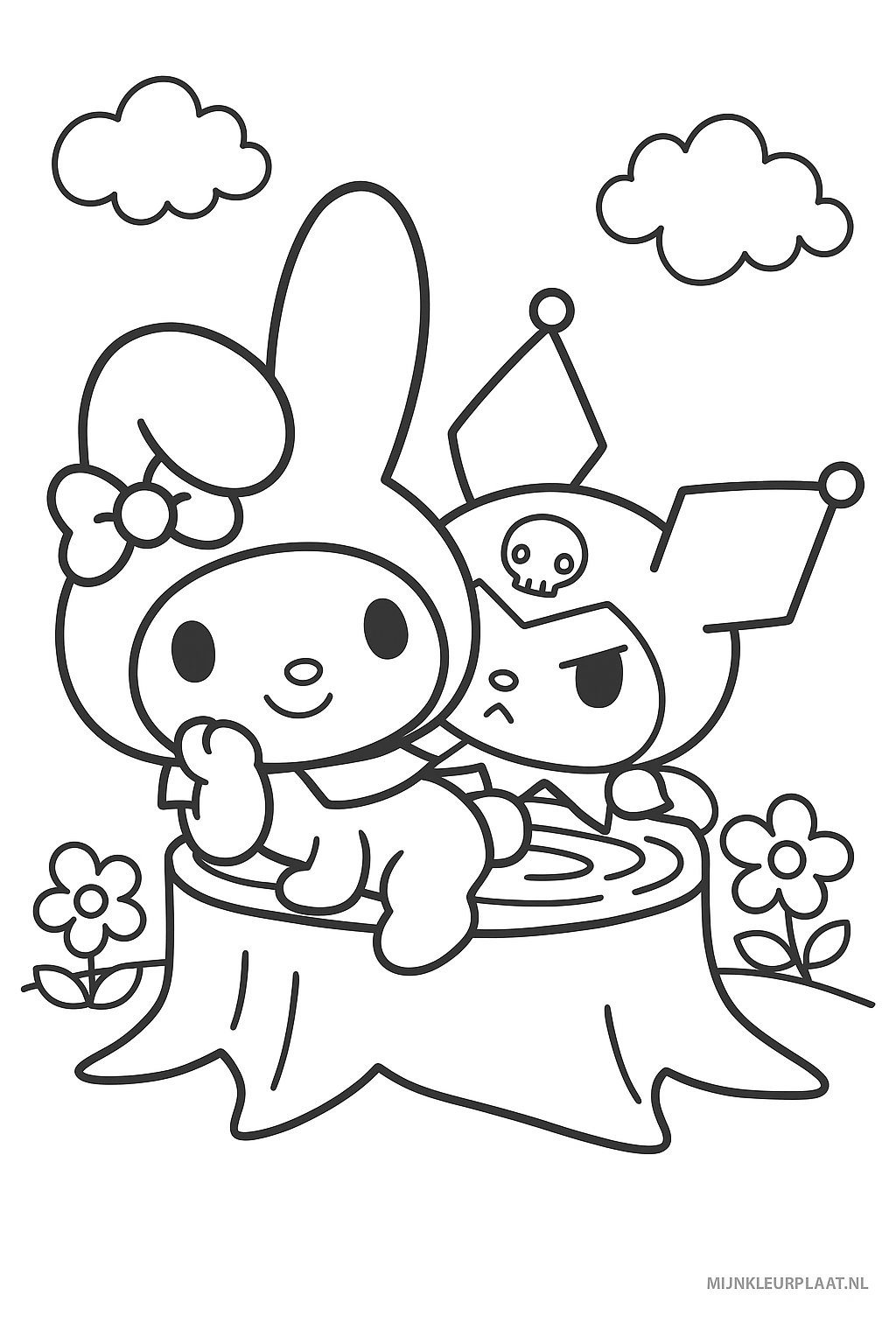 Free My Melody Coloring Page - Variant 3 Coloring Sheet for Kids