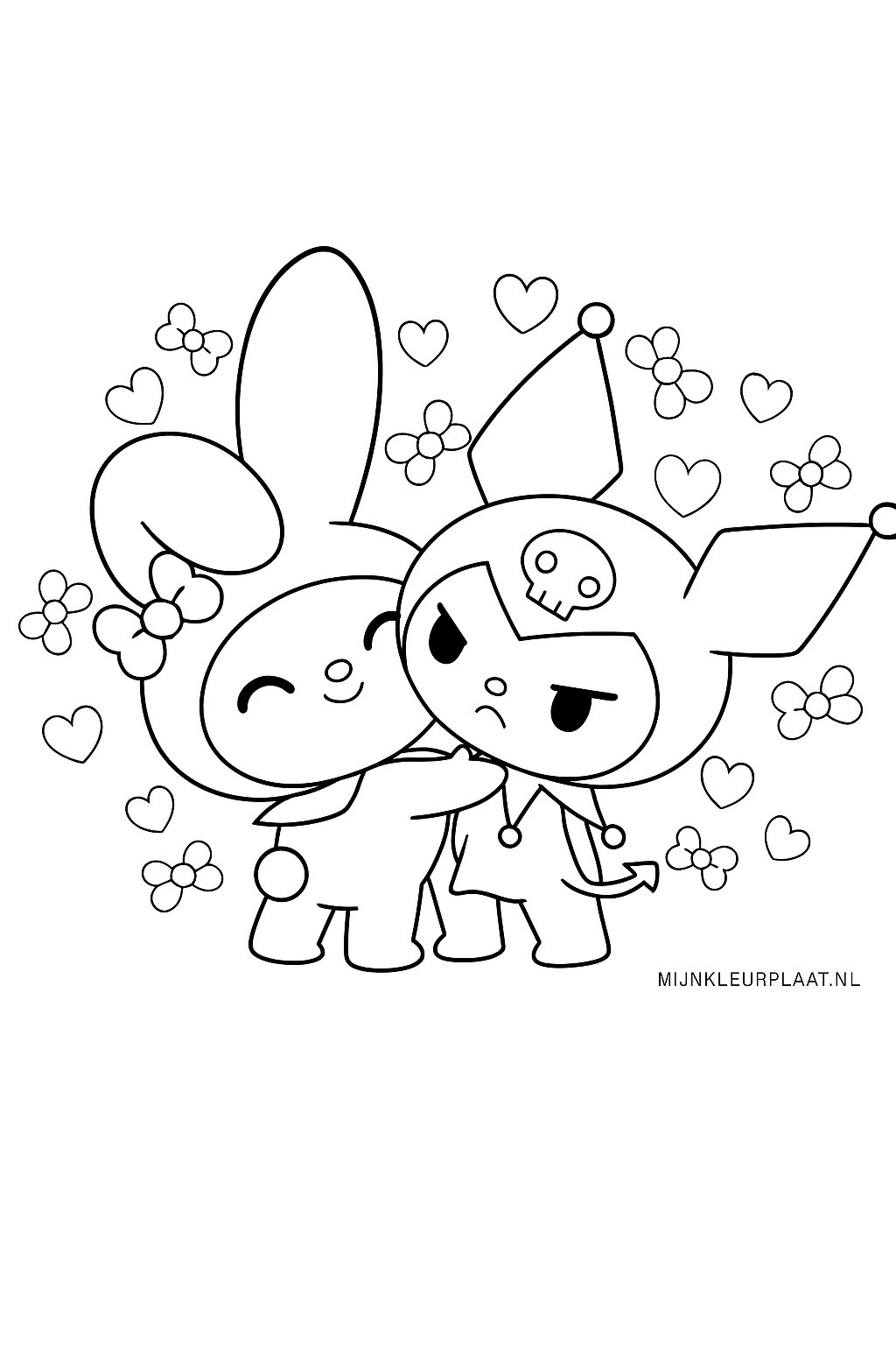 Free My Melody Coloring Page - Variant 4 Coloring Sheet for Kids