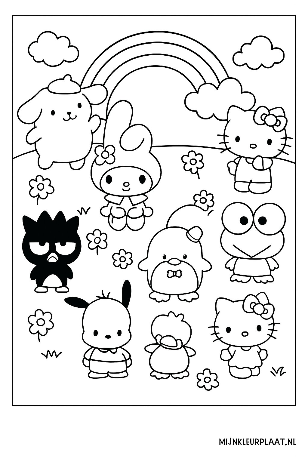 Free Sanrio Coloring Page - Variant 3 Coloring Page for Kids