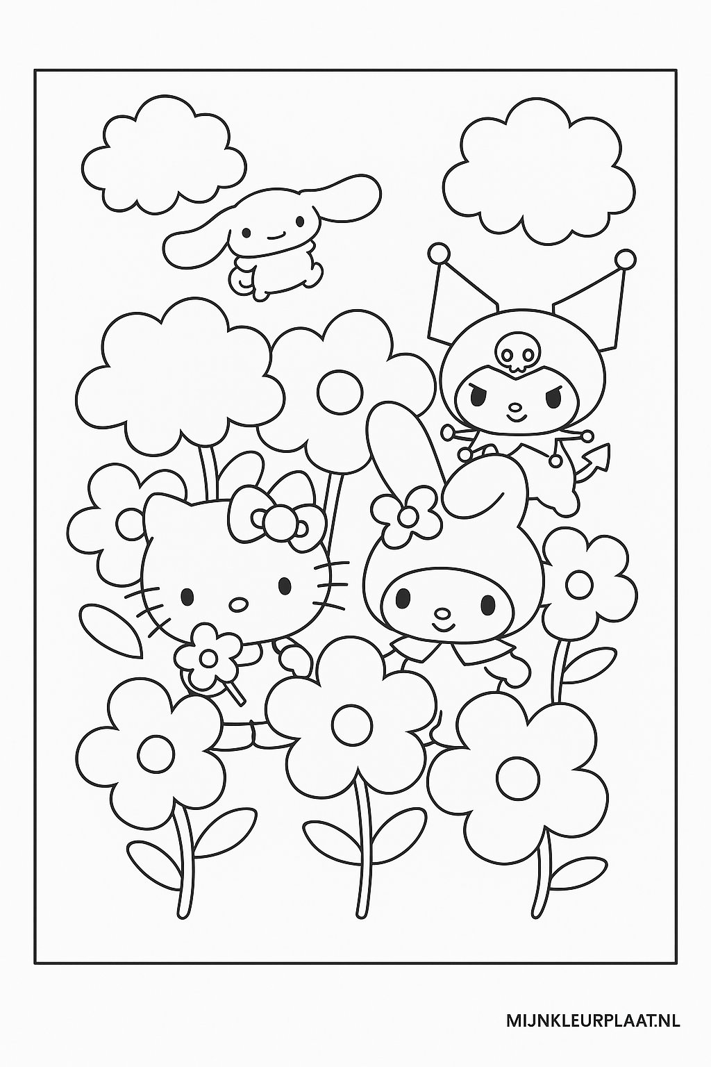 Free Sanrio Coloring Page - Variant 3 Coloring Page for Kids