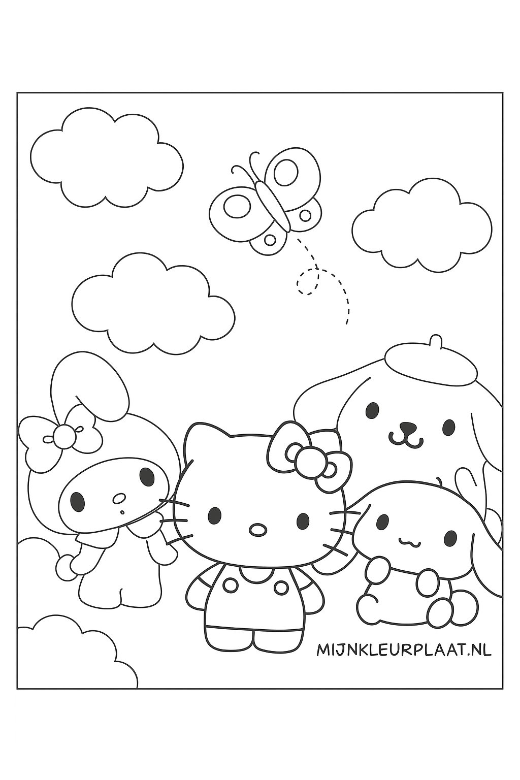 Free Sanrio Coloring Page - Variant 3 Coloring Page for Kids