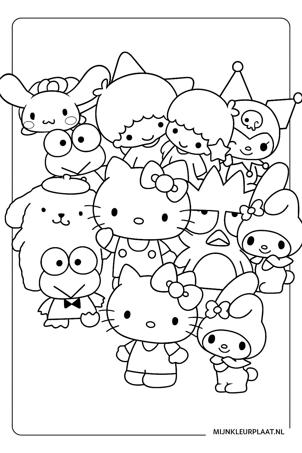 Free Sanrio Coloring Page - Variant 3 Coloring Page for Kids