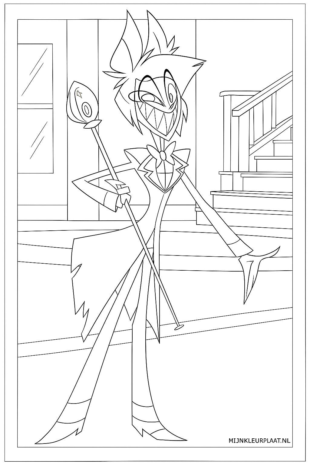 Free Hazbin Hotel Coloring Page - Variant 4 Coloring Sheet for Kids