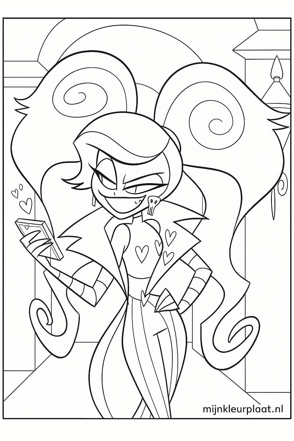 Free Hazbin Hotel Coloring Page - Variant 4 Coloring Sheet for Kids