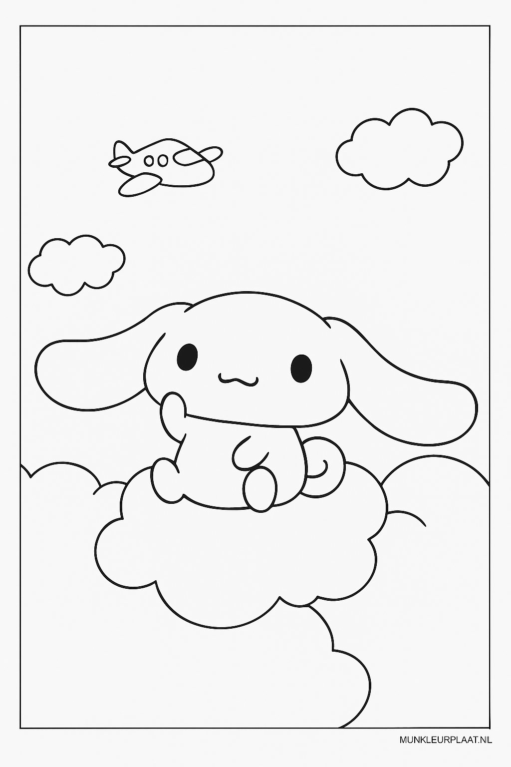 Free Cinnamoroll Coloring Page - Variant 3 Coloring Page for Kids