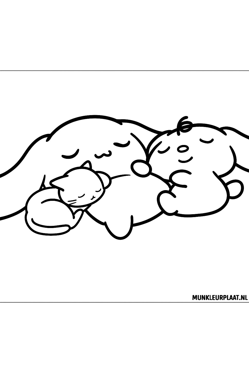 Free Cinnamoroll Coloring Page - Variant 4 Coloring Page for Kids