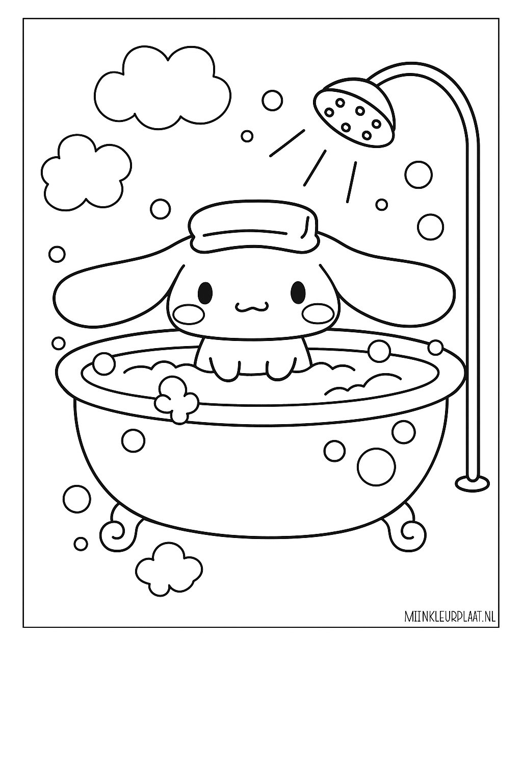 Free Cinnamoroll Coloring Page - Variant 4 Coloring Page for Kids