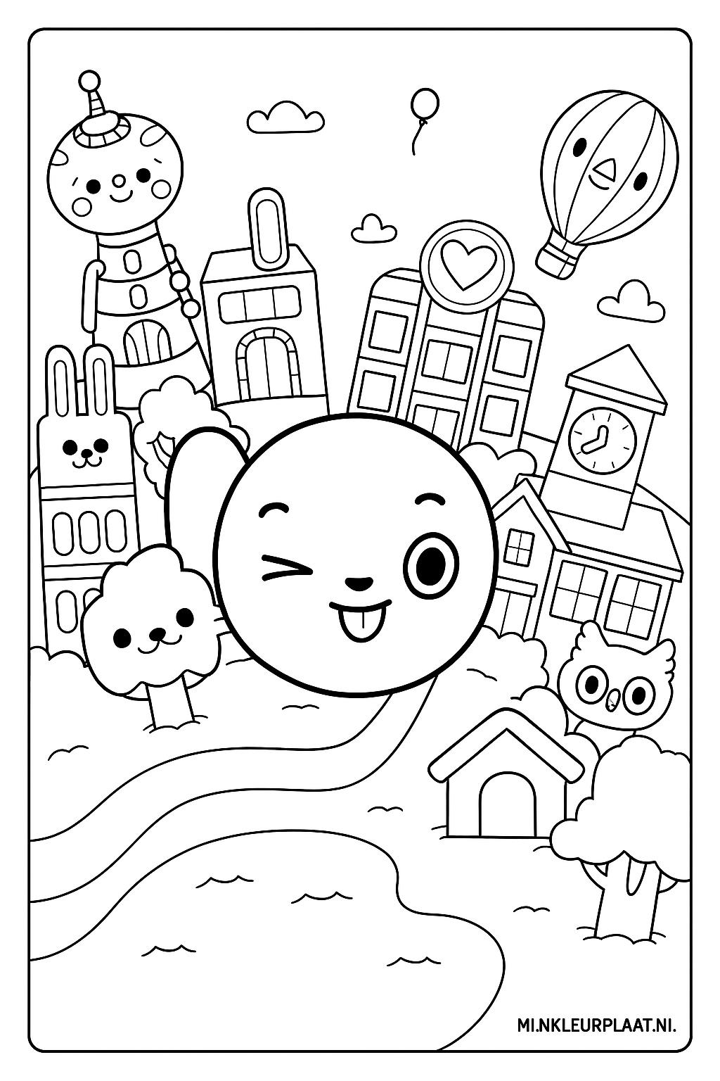 Free Toca Boca Coloring Page - Variant 4 Coloring Page for Kids