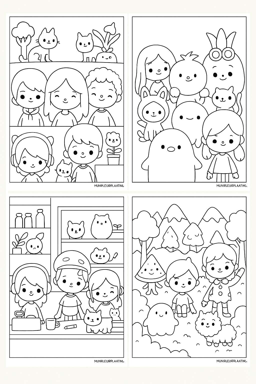 Toca Boca Variant 1 coloring page for children