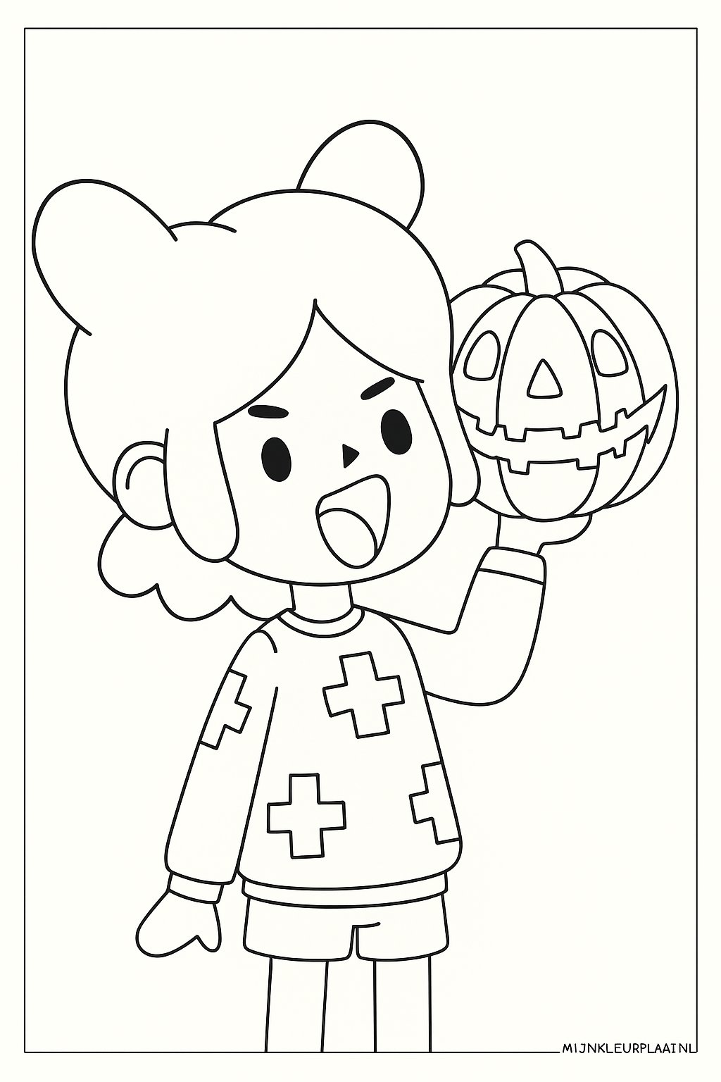 Toca Boca Variant 2 coloring page for children