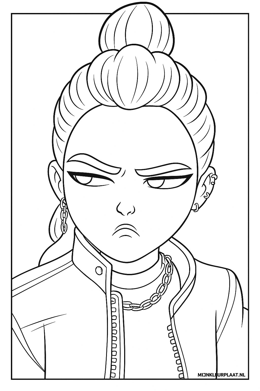 Demon Hunters Variant 2 coloring page for children