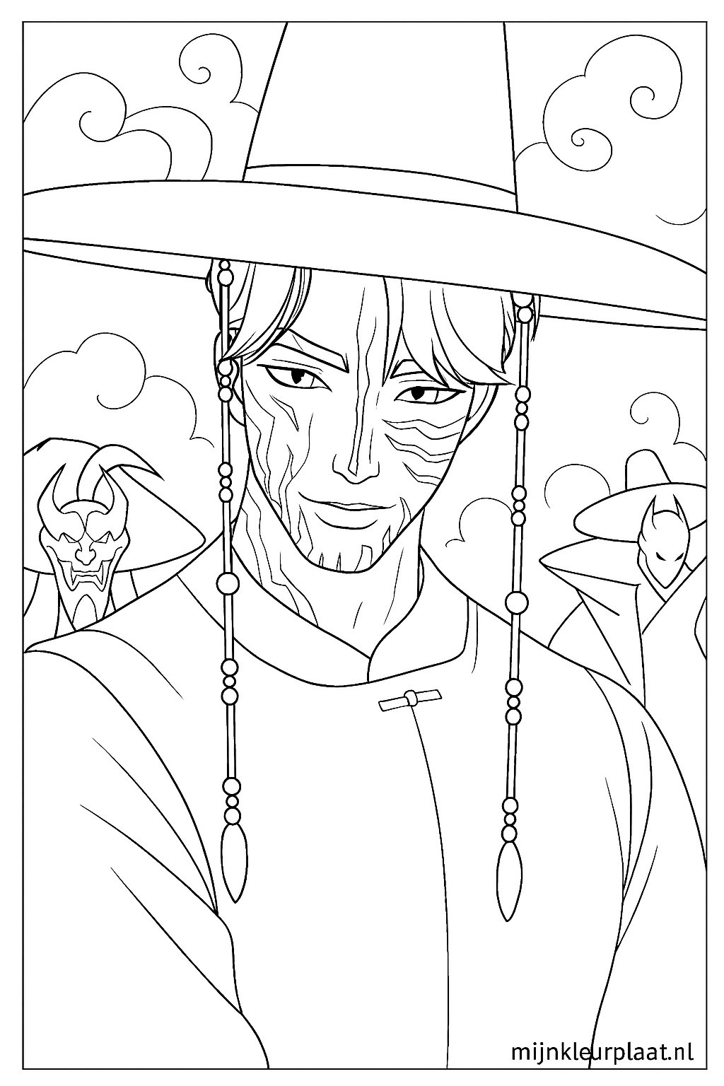 Free Saja Boys Demon Hunters Coloring Page - Variant 4 Coloring Page for Kids