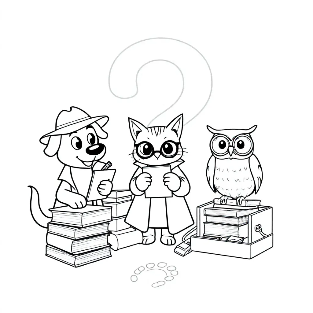 Free Investigator Coloring Page for Kids