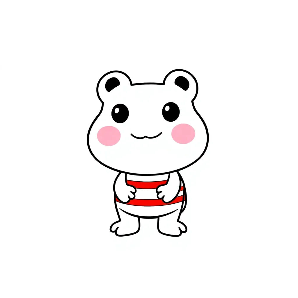 Keroppi coloring page for kids