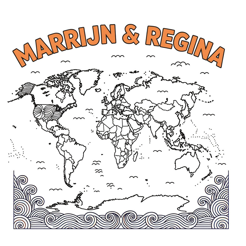World Map Coloring Book for Kids