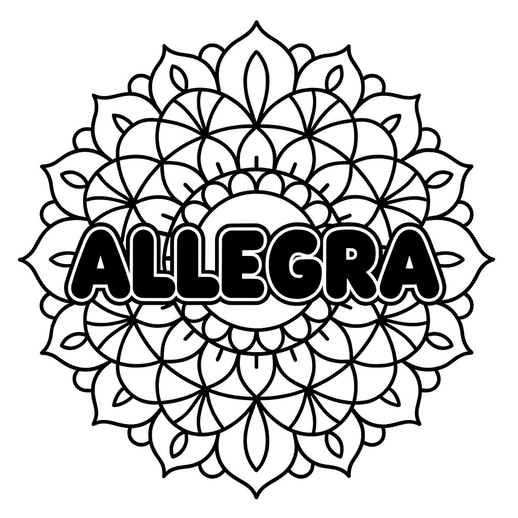 Sierlijke mandala coloring page for children