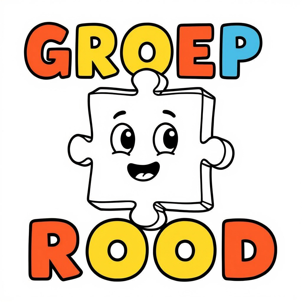 puzzel coloring page for children