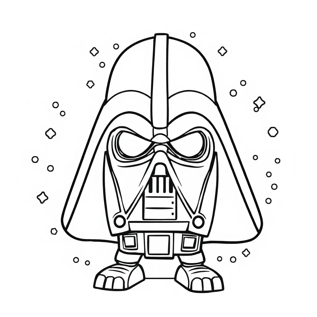Star Wars Ruimteschip Jedi Avontuur Sci Fi coloring page for children